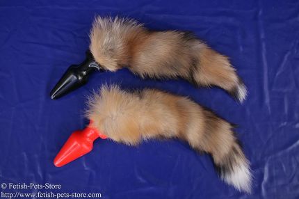 Plug with fur tail, color wild brown