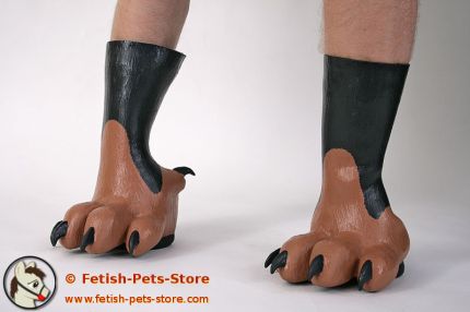Latex Dog Paws Rottweiler standing