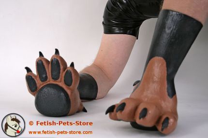 Latex Dog Paws Rottweiler standing