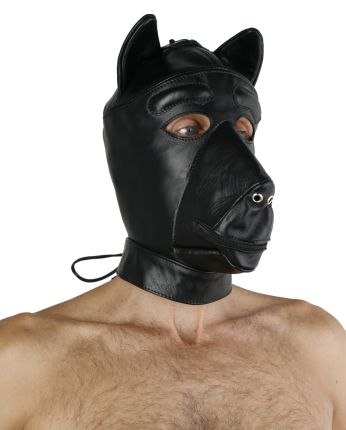 Leather Dog Mask