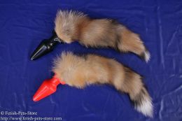 Plug with fur tail, color wild brown