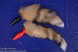 Plug with fur tail, color wild brown