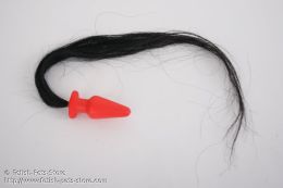 Plug with Natural Hair Tail