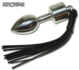Metal Plug with Leather Whip