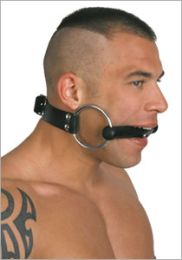 Snaffle with rubber gag