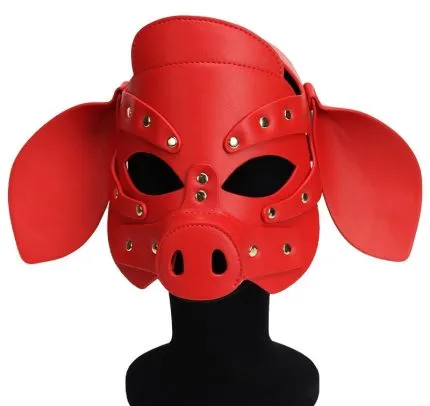 Pig Mask Faux Leather
