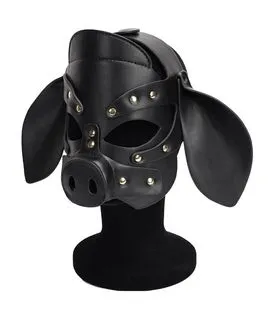 Pig Mask Faux Leather