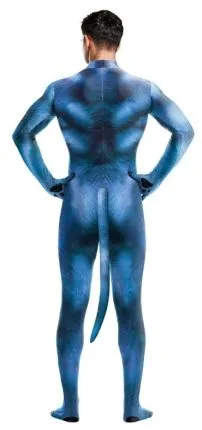 Catsuit Hund blau