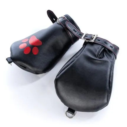 Dog Paws black/red