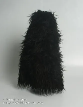 Fur Leg Warmers black