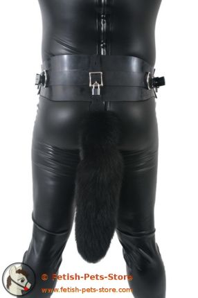 Belt with Fur Tail