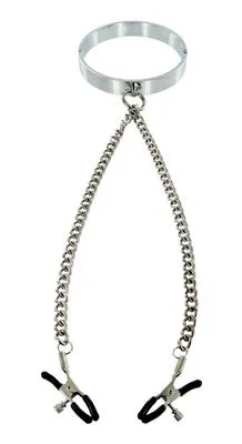 Chrome Collar with Nipple Clamps