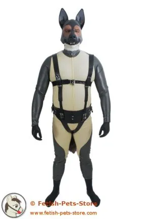 Geschirr Deluxe mit Fellschwanz