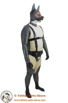 Geschirr Deluxe mit Fellschwanz