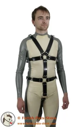 Doggy Harness with Fur Tail