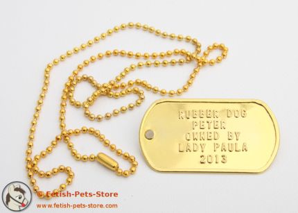 Dog Tag brass, single