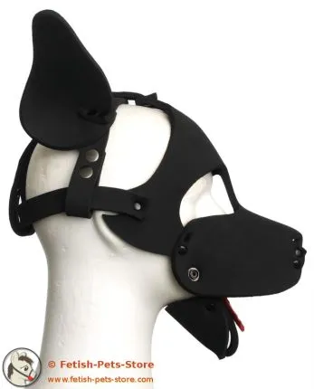 Neoprene Dog Hood with Removable Muzzle