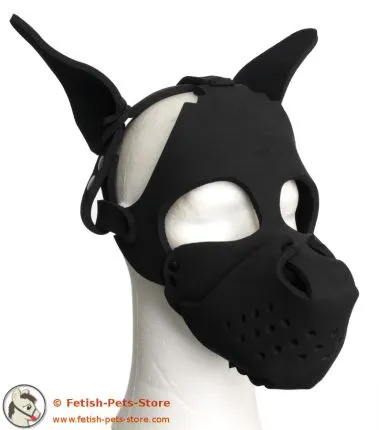 Neoprene Dog Hood with Removable Muzzle