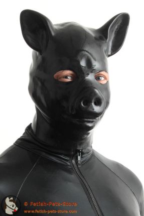 Piglet Hood Latex