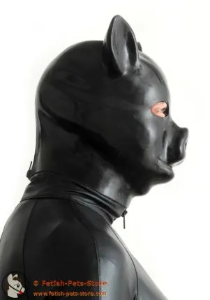 Piglet Hood Latex