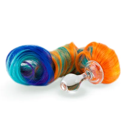 Noble Pony Plug 5-Color with Detachable Glass Plug