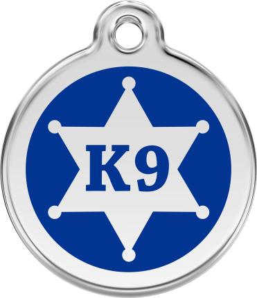 Dog Tag Round Sheriff K9