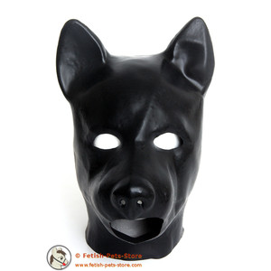 Latex Mask Dog with Mouth Hole
