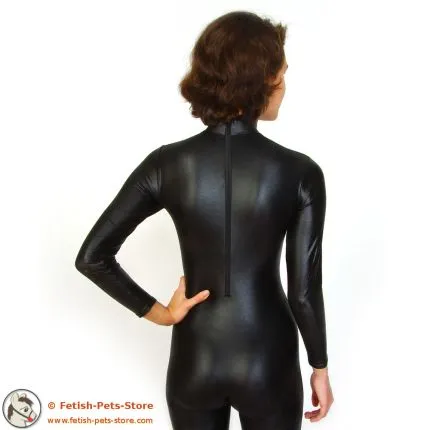 Cat Suit Lycra, Zip back