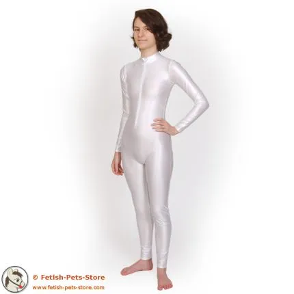 Cat Suit Wetlook, Zip front