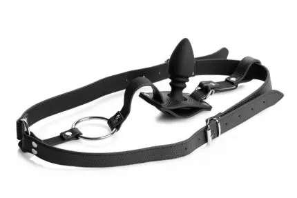 Male Harness with Silicone Anal Plug