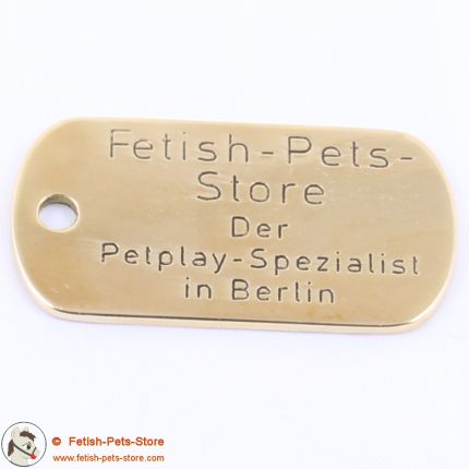 brass dog tag