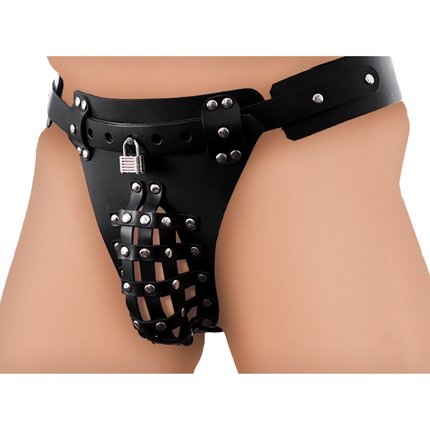 Chastity Belt with Anal Plug Harness