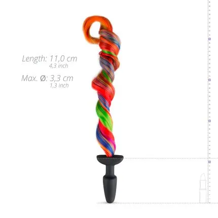 Schweif mit Regenbogen