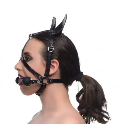 Pony Head Harness with Silicone Bit