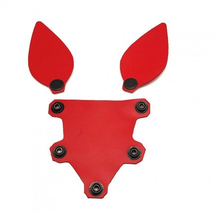 Puppy Hood Tongue and Ears Red