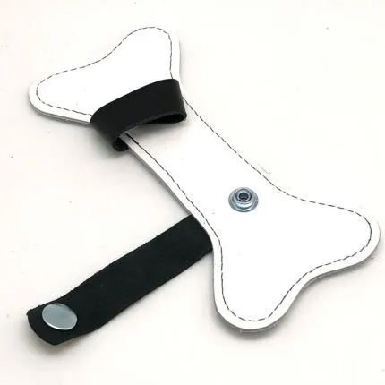 Puppy Leather Bone White