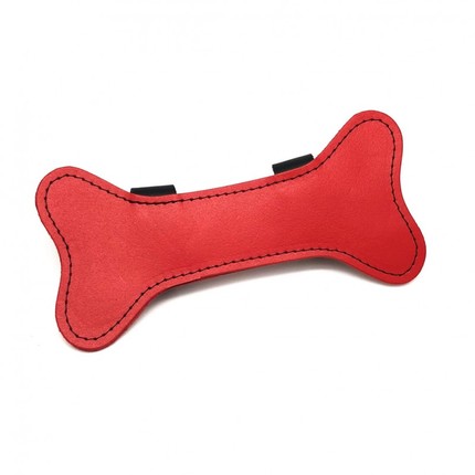 Puppy Leather Bone Red