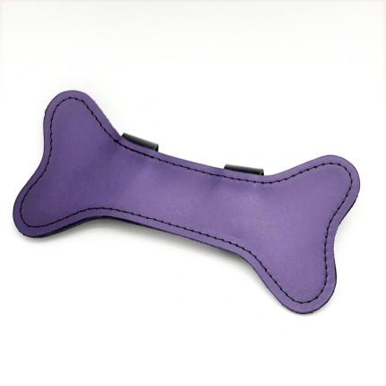 Puppy Leder Knochen lila