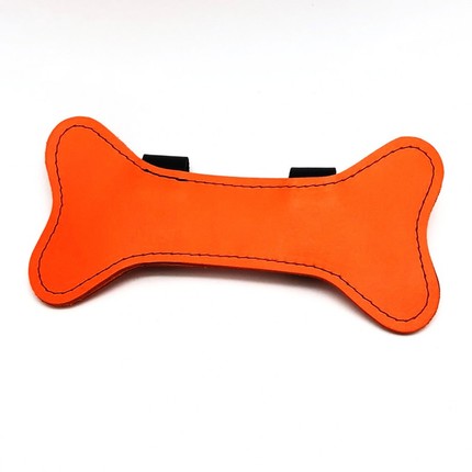 Puppy Leder Knochen orange