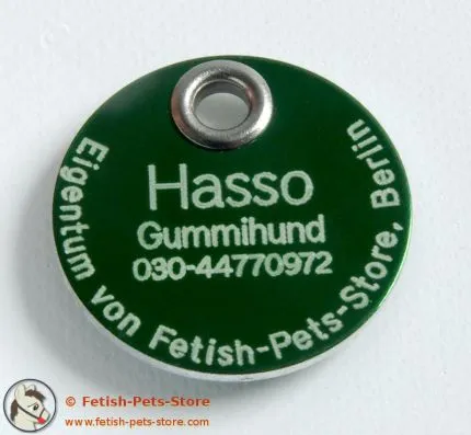 Hundemarke Aluminium doppelseitig