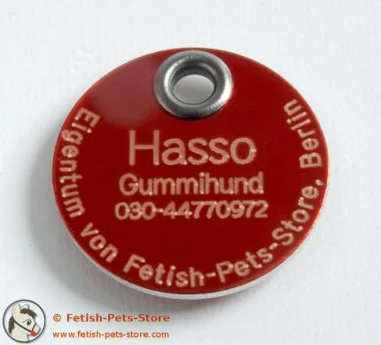 Hundemarke Aluminium doppelseitig