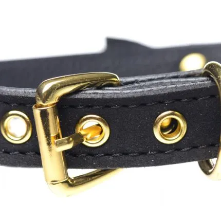 Golden Kitty Collar Black