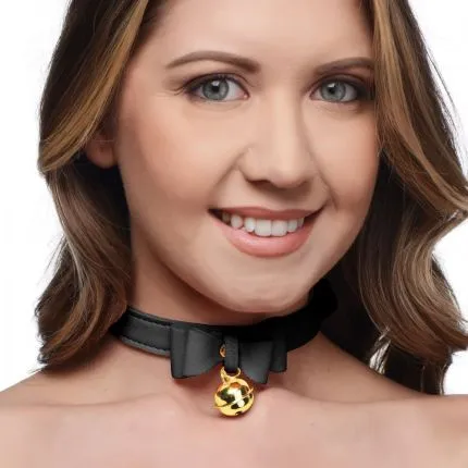 Golden Kitty Collar Black