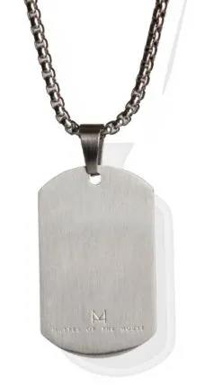 Dog Tag Puppy - Silber gebürstet