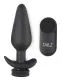 Vibrating Large Anal Plug with Interchangeable Tail