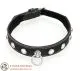 Lederhalsband mit Straß
