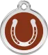 Horse Tag Round with Horse Shoe