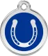 Horse Tag Round with Horse Shoe