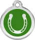Horse Tag Round with Horse Shoe