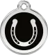 Horse Tag Round with Horse Shoe